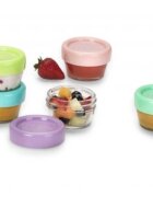 Melii Set 12 recipiente sticla pentru hrana bebe 59 ml