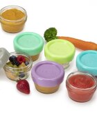 Melii Set 12 recipiente sticla pentru hrana bebe 59 ml