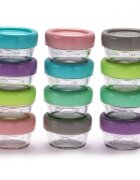 Melii Set 12 recipiente sticla pentru hrana bebe 59 ml