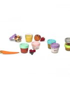 Melii Set 12 recipiente sticla pentru hrana bebe 6x59 ml + 6x118 ml