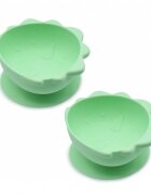 Melii Set 2 castronele cu ventuza din silicon model dinozaur