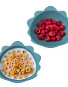 Melii Set 2 castronele cu ventuza Luxe Dinozaur din silicon