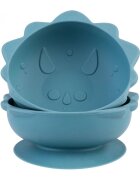 Melii Set 2 castronele cu ventuza Luxe Dinozaur din silicon