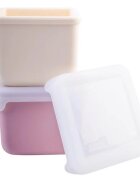 Melii Set 2 recipiente blush berry in silicon