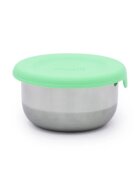 Melii Set 3 recipiente mini bleu mint lime din inox cu capac silicon