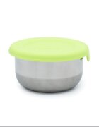 Melii Set 3 recipiente mini bleu mint lime din inox cu capac silicon