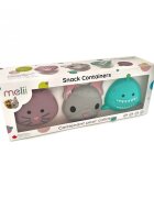 Melii Set 3 recipiente pentru hrana bulldog rechin pisica cutie