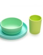 Melii Set 3 recipiente silicon hrana bebe bluelimemint