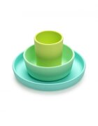 Melii Set 3 recipiente silicon hrana bebe bluelimemint