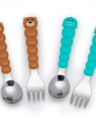 Melii Set 4 tacamuri colorate model urs si rechin