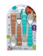 Melii Set 4 tacamuri colorate model urs si rechin