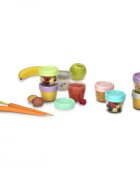 Melii Set 6 recipiente sticla pentru hrana bebe 118 ml