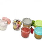 Melii Set 6 recipiente sticla pentru hrana bebe 118 ml