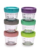 Melii Set 6 recipiente sticla pentru hrana bebe 118 ml
