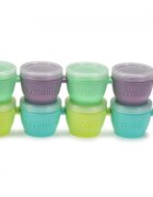 Melii Set 8 recipiente silicon SnapGo 118 ml