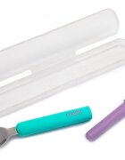 Melii Set lingurita si furculita blue-purple