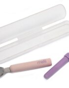 Melii Set lingurita si furculita pink-purple