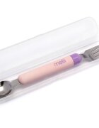Melii Set lingurita si furculita pink-purple