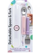 Melii Set lingurita si furculita pink-purple