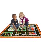 MELISSA&DOUG Covoras de joaca si masinute utilitare Oraselul