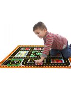 MELISSA&DOUG Covoras de joaca si masinute utilitare Oraselul