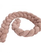 MeowBaby® Bumper impletit pentru patut MeowBaby Aesthetic Power Pink 200 cm