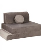 MeowBaby® Canapea playset modular Premium Velvet spuma gri