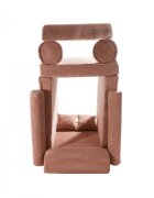 MeowBaby® Canapea Premium Aesthetic Playset Modular spuma roz pudra