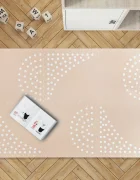 MeowBaby® Covor tip puzzle din spuma MeowBaby Bej 6 piese impermeabil termoizolant CE EN71 180 x 60 cm