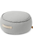 MeowBaby® Folotiu tip puf rotund Premium MeowBaby Outzy FeatherFog Gray Bean bag