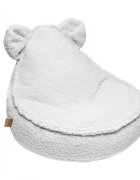 MeowBaby® Fotoliu puf pentru copii MeowBaby Bearly alb 58 x 50 x 67 cm
