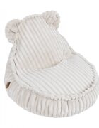 MeowBaby® Fotoliu tip puf pentru copii MeowBaby cotton candy white