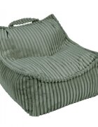 MeowBaby® Fotoliu tip puf pentru copii MeowBaby olive sage green