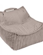 MeowBaby® Fotoliu tip puf pentru copii MeowBaby pebble beige