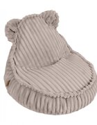 MeowBaby® Fotoliu tip puf pentru copii MeowBaby pebble beige
