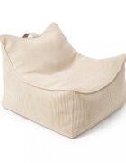 MeowBaby® Fotoliu tip puf pentru copii MeowBaby slimcord sako bag beige