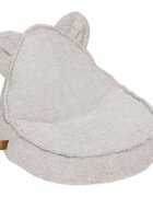 MeowBaby® Fotoliu tip puf pentru copii MeowBaby Teddy sako bag champagne ecru