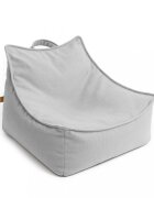 MeowBaby® Fotoliu tip puf Premium MeowBaby Outzy Sako Bag Feather Fog Gray Bean bag