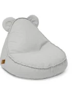 MeowBaby® Fotoliu tip puf Premium MeowBaby Outzy Teddy FeatherFog Gray Bean bag