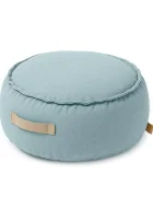 MeowBaby® Fotoliu tip puf rotund Premium MeowBaby Outzy Cloudberry Sky Blue Bean bag