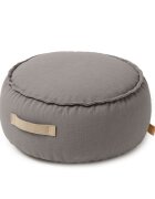 MeowBaby® Fotoliu tip puf rotund Premium MeowBaby Outzy Drift Dlay Taupe Bean bag