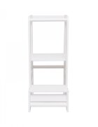 MeowBaby® Inaltator Learning Tower ajustabil ajutor de bucatarie MeowBaby lemn alb