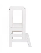 MeowBaby® Inaltator Learning Tower ajustabil ajutor de bucatarie MeowBaby lemn alb