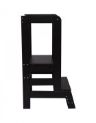 MeowBaby® Inaltator Learning Tower ajustabil ajutor de bucatarie MeowBaby lemn Negru