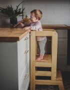 MeowBaby® Inaltator multifunctional ajutor de bucatarie MeowBaby lemn natural