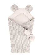 MeowBaby® Paturica de infasat pentru bebelusi MeowBaby aesthetic ecru