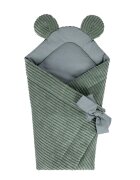 MeowBaby® Paturica de infasat pentru bebelusi MeowBaby aesthetic olive green