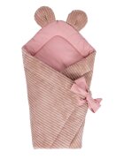 MeowBaby® Paturica de infasat pentru bebelusi MeowBaby aesthetic powder pink