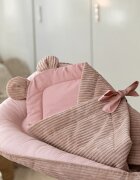 MeowBaby® Paturica de infasat pentru bebelusi MeowBaby aesthetic powder pink