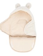 MeowBaby® Paturica pentru bebelusi bear ears alb